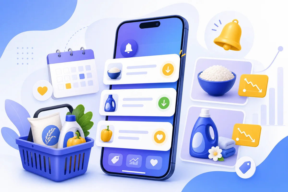 Malaysia Weekly Cheapest Grocery Basket illustration
