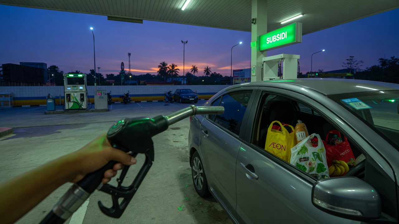 Budi95 fuel and grocery trip petrol Malaysia