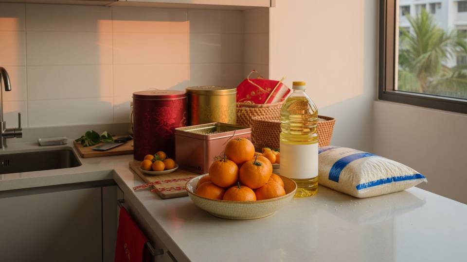 CNY grocery prep Malaysia — festive kitchen staples