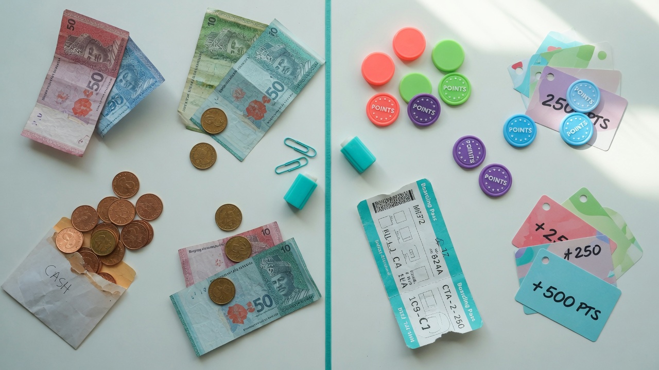Cashback vs points — real ringgit, not vibes