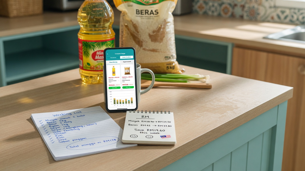 List first, then unit price, then store choice