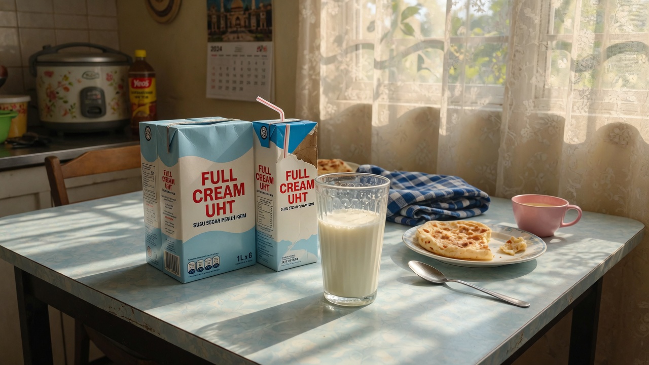 Fresh-style full cream vs UHT — shelf life and unit price differ