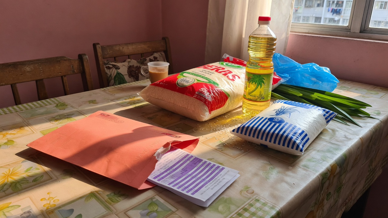 Sumbangan Tunai Rahmah cash aid and grocery staples Malaysia