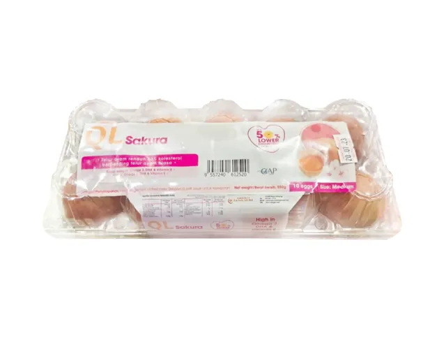 Ql Omega Eggs with Omega 3 and Dha (Medium) 10pcs/pack