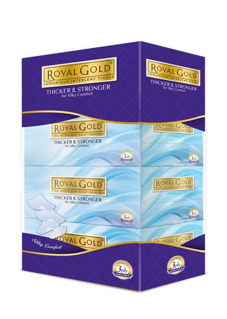 Royal Gold Luxurious Facial Tissue (Thicker & Stronger)