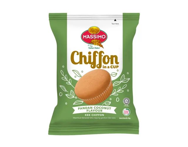 Massimo Chiffon Cake Pandan Coconut