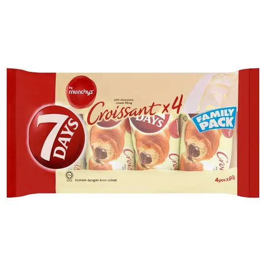 7 Days Chocolate Croissant Family Pack 4×60g Ready to Eat