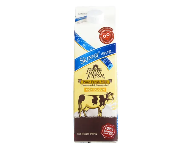Farm Fresh Skinny Low Fat Milk, 1 liter