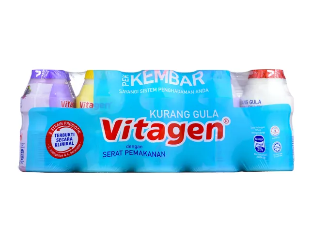 Vitagen Cultured Milk Less Sugar Assorted Twin Pack