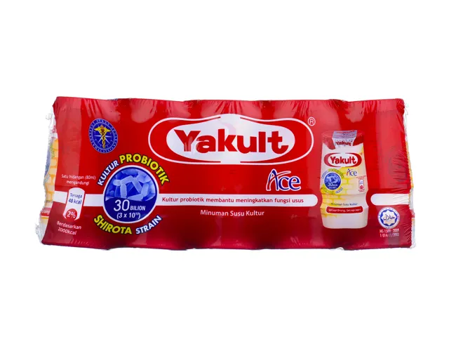 Yakult Ace Cultured Milk, 5 x 80 ml