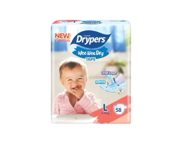Drypers Wee Wee Dry Mega Pack L58