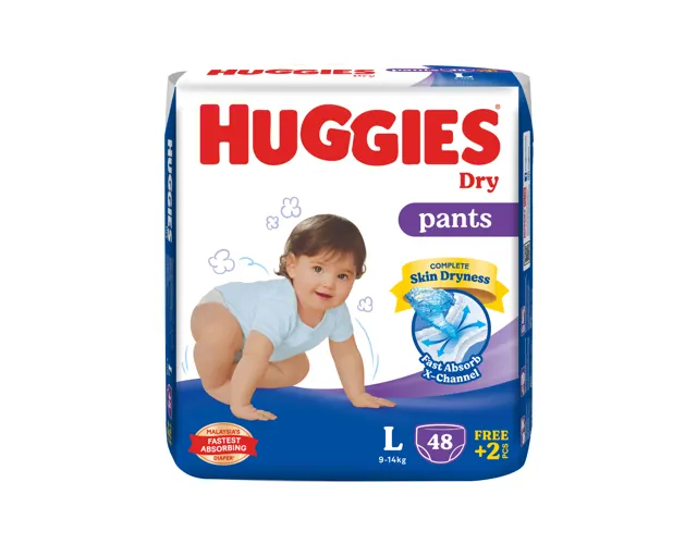 Huggies Dry Pants Super Jumbo L48
