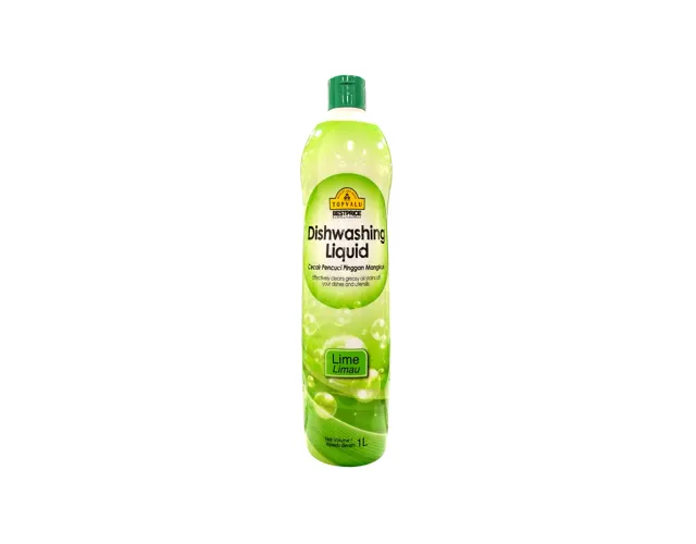 Topvalu Best Price Dishwashing Liquid Lime