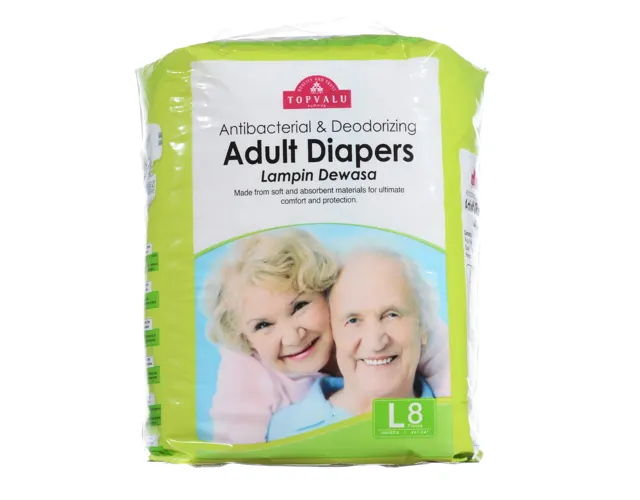 Topvalu Adult Diapers L8