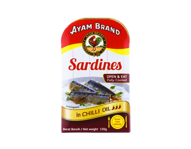 Ayam Brand Sardine Open & Eat Fully Cooked In Chili Oil