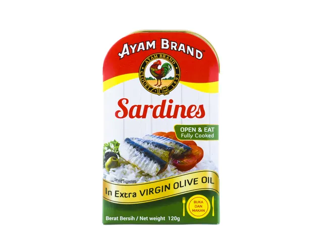 Ayam Brand Sardine Open & Eat Fully Cooked Extra Virgin Olive Oil