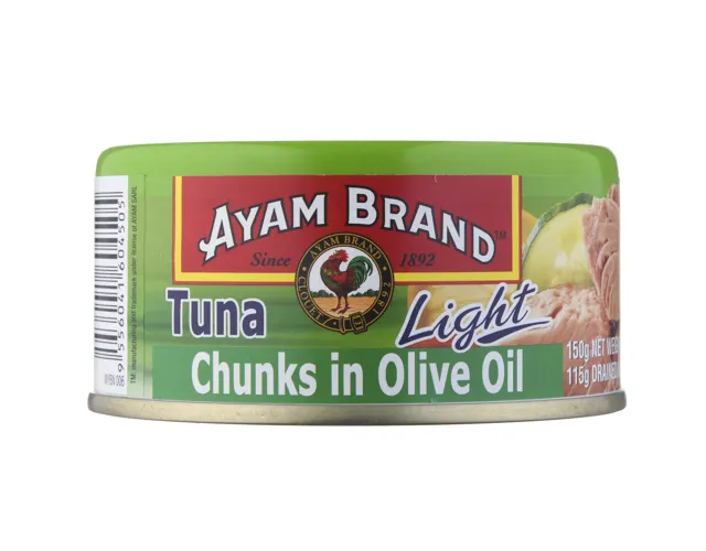 Ayam Brand Tuna Chunks In Olive Oil, 150g