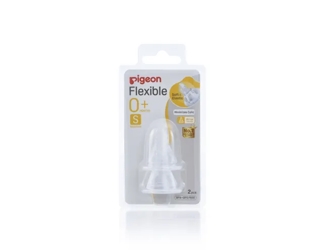 Pigeon Slim Neck Peristaltic Nipple S Size 01940