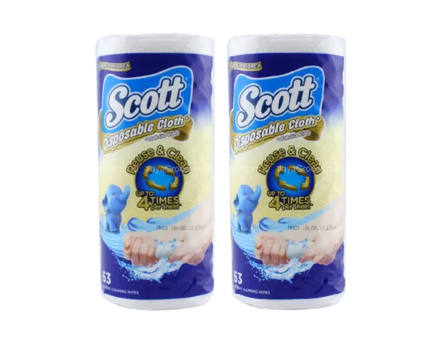 Scott Cleaning Cloth Like Wipes 63sheets