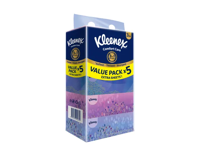 Kleenex Facial Tissue Comfort Care Box 3Ply