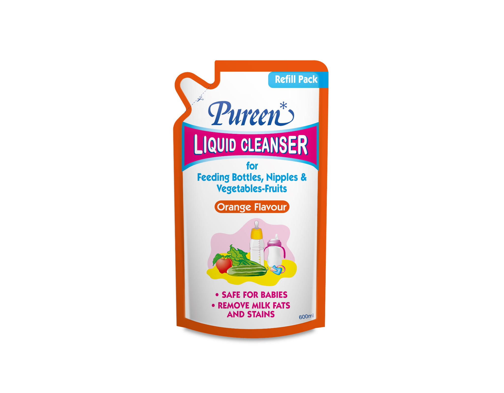 Pureen Liquid Cleanser Orange 600ml