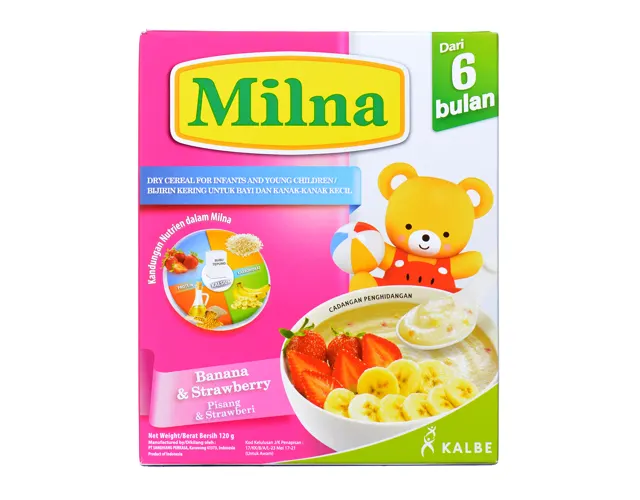 Milna Baby Cereal Banana & Strawberry