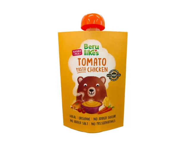 Beru Likes Halal Organic Tomato Pasta Chicken