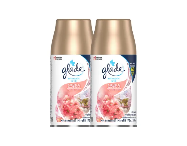 Glade Spray Sakura Refill Twin Pack 2×175g Fresh Fragrance
