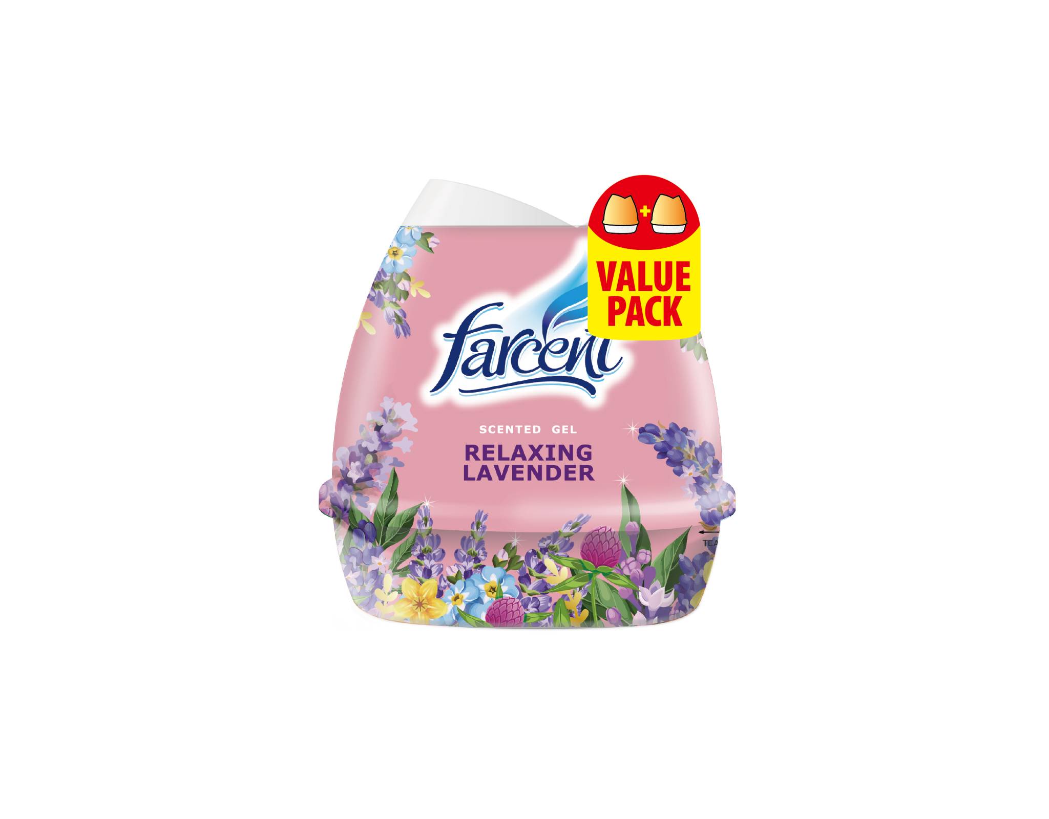Farcent Scented Gel Relaxing Lavender Twin Pack