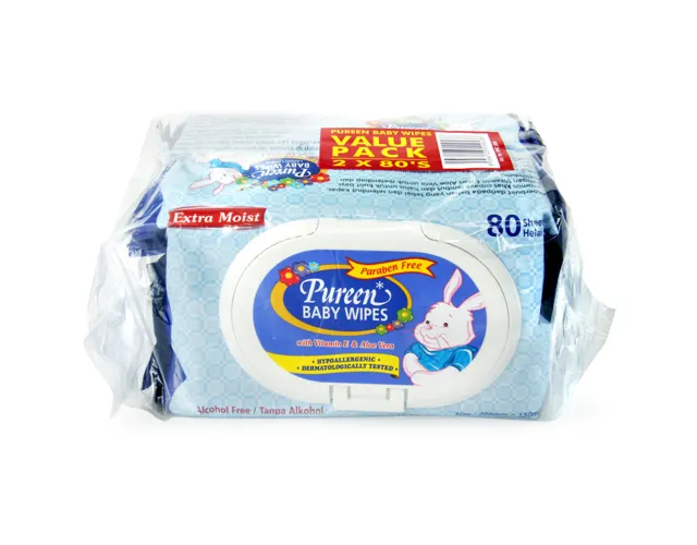 Pureen Pureen Wipes Pop Up Pack Blue