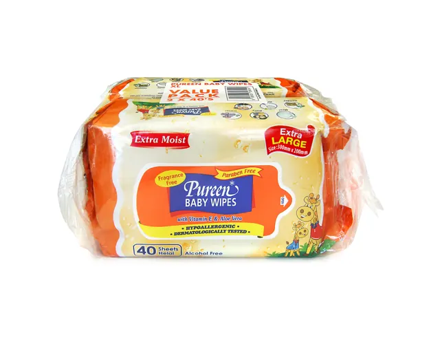 Pureen Baby Wipes Extra Moist (Fragrance Free)