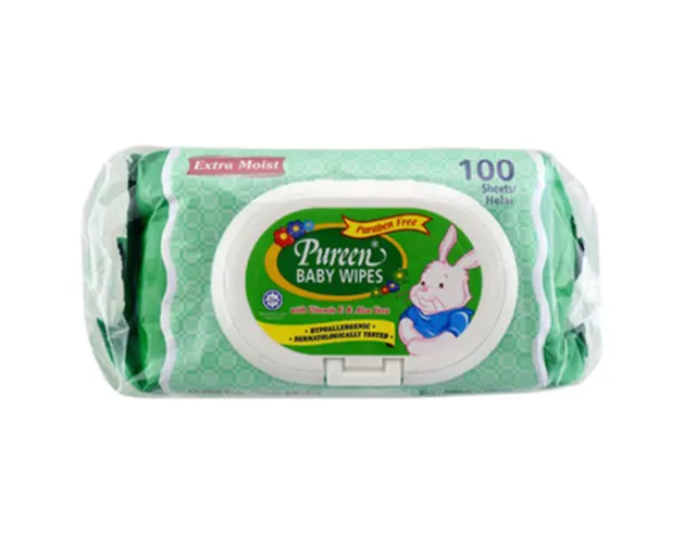 Pureen Baby Wipes (Green