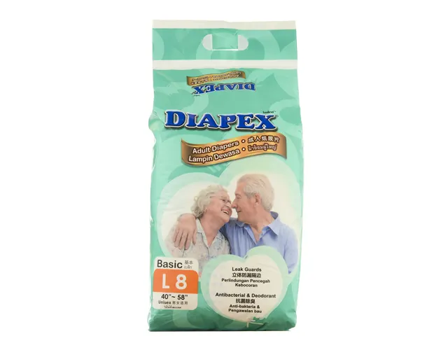 Diapex Adult Diapers (Large) 8pcs/pack
