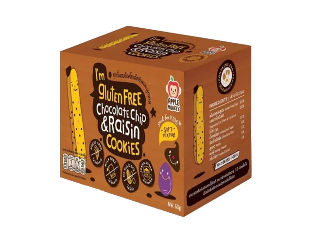 Apple Monkey Gluten Free Cookies Chocolate Chips