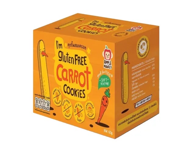 Apple Monkey Gluten Free Cookies Carrot