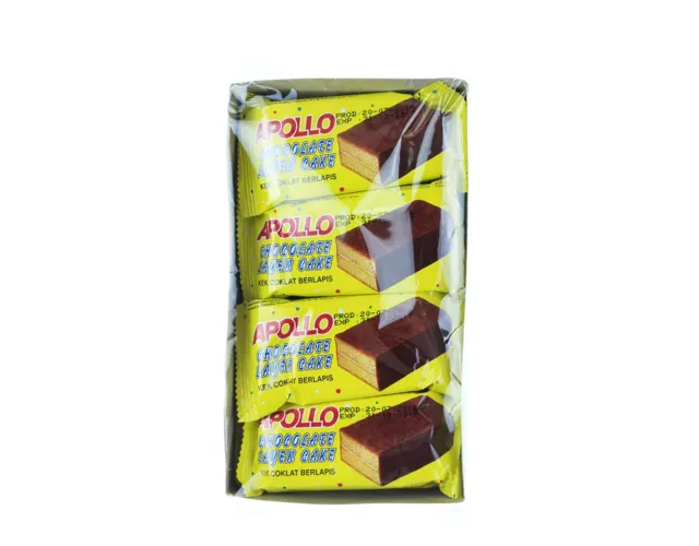 Apollo Chocolate Layer Cake 8×16g – Rich Chocolate