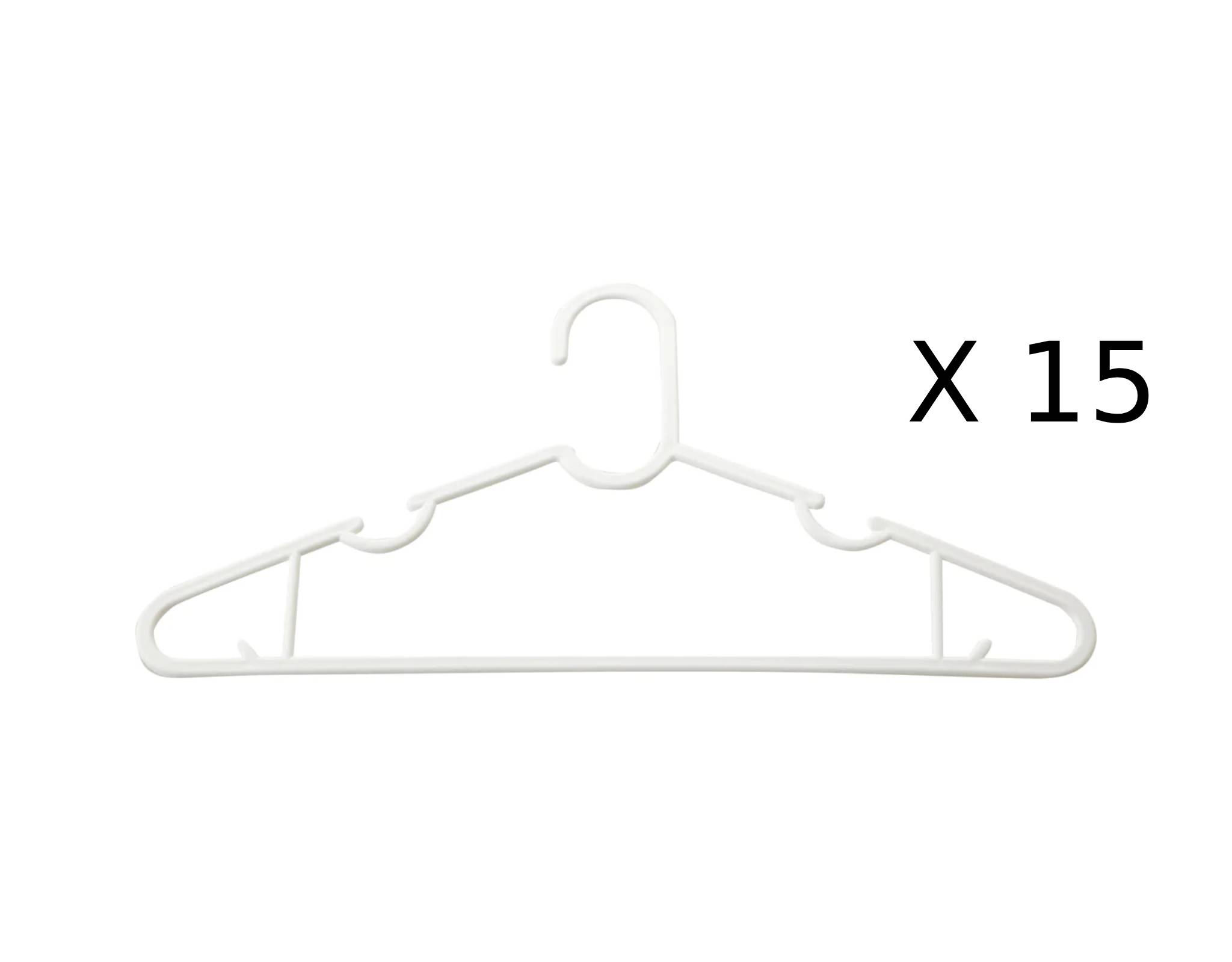 Home Coordy Shirt Hanger White 15 pcs