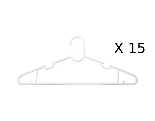 Home Coordy Shirt Hanger White 15 pcs