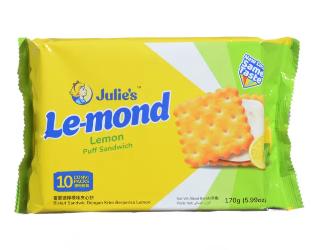 Julies Le Mond Lemon Sandwich 170g – Zesty Lemon Delight