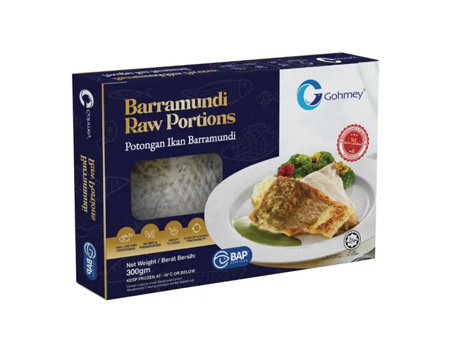 Gohmey Barramundi Raw Portions, 300g