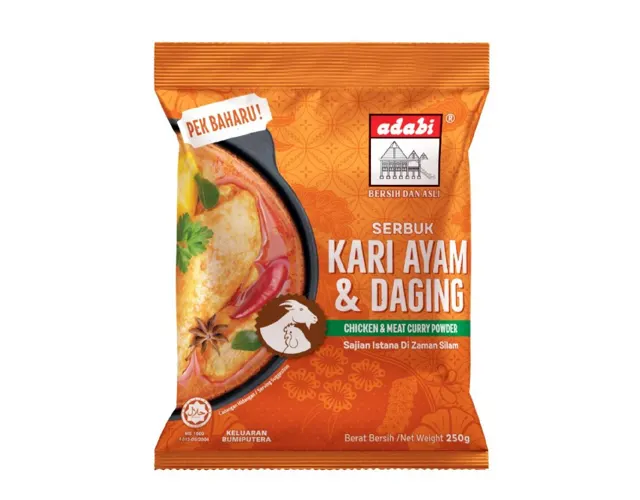 Adabi Serbuk Kari Ayam dan Daging