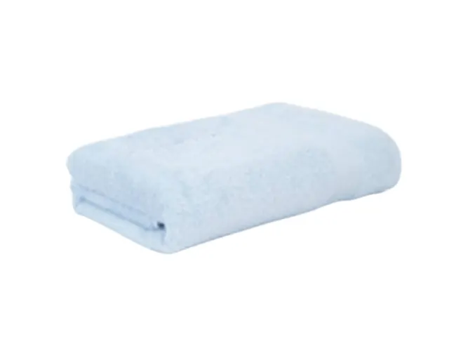 Solid Cotton Bath Towel Sky Blue