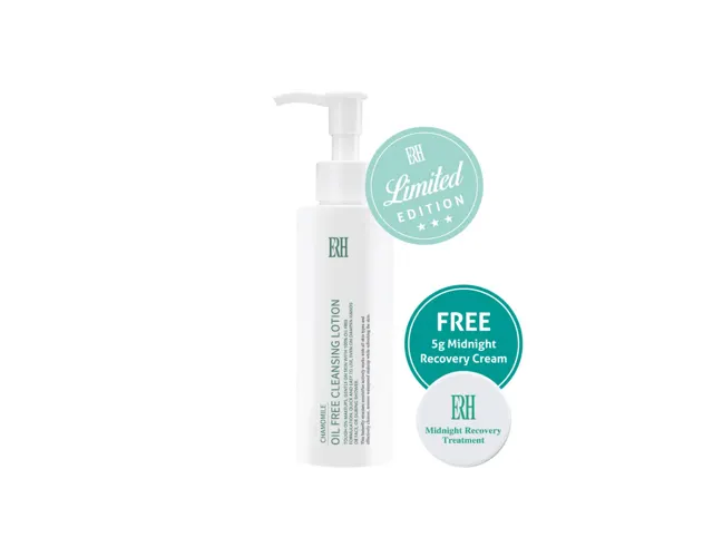 Erh Oil-Free Chamomile Cleansing Lotion + Free 5g Midnight Recovery Cream