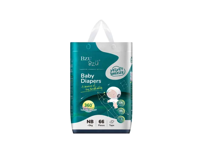 Bzu Bzu Velvet Breeze Baby Diapers Tape Nb