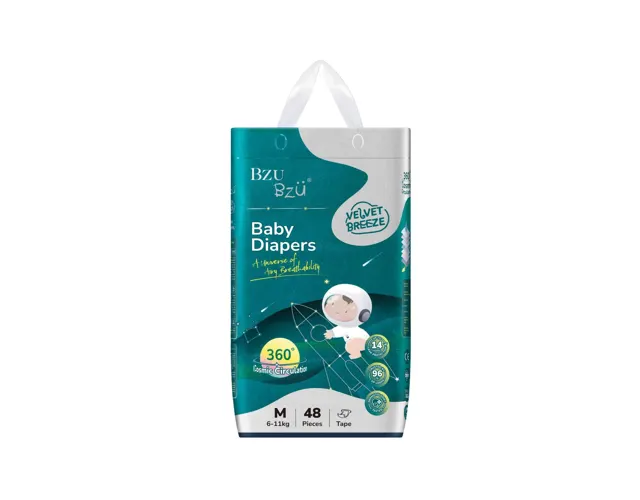 Bzu Bzu Velvet Breeze Baby Diapers Tape M