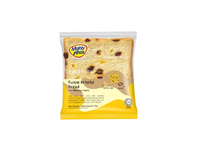 Mighty White Raisin Brioche Bread