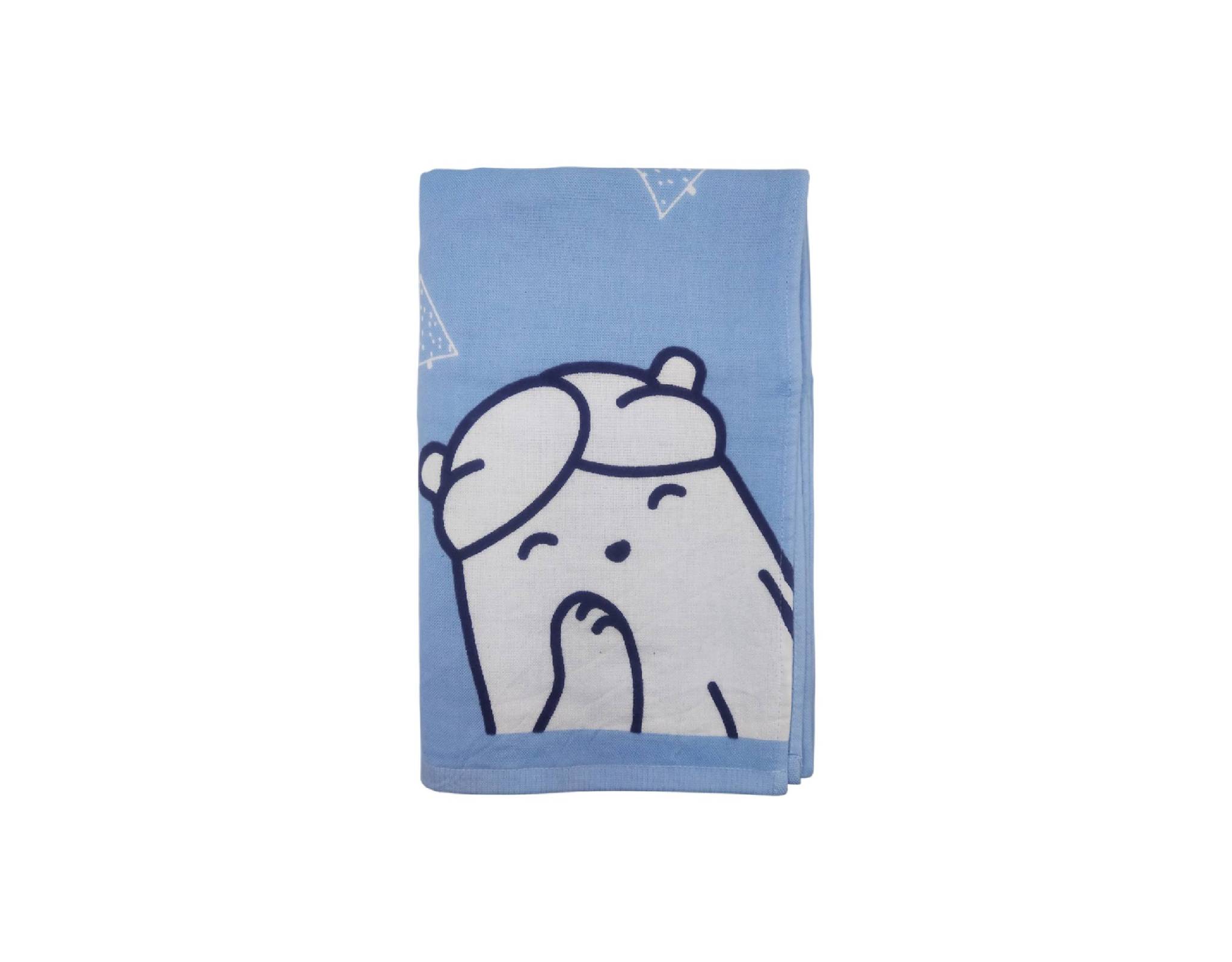 Home Coordy Home Coordy Gauze Ice World2 Bath Towel Blue