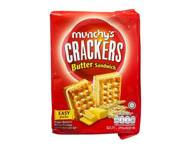 Munchy's Cracker Sandwich 270g – Butter Cream Snack