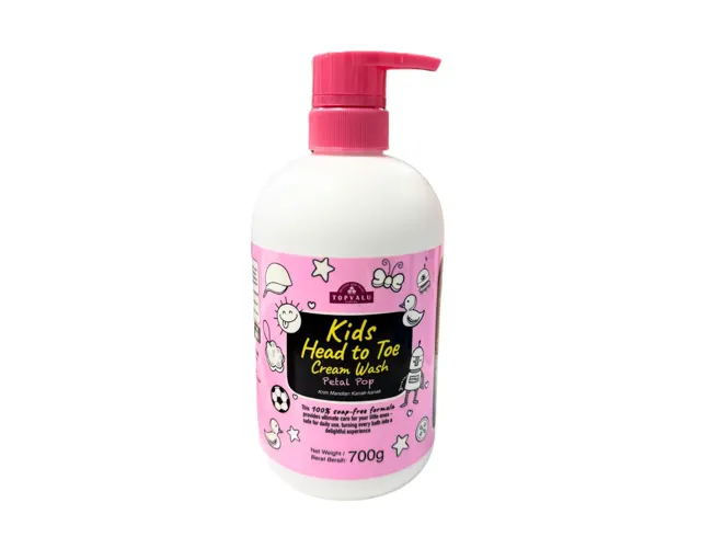 Topvalu Kids Head To Toe Cream Wash Petal Pop