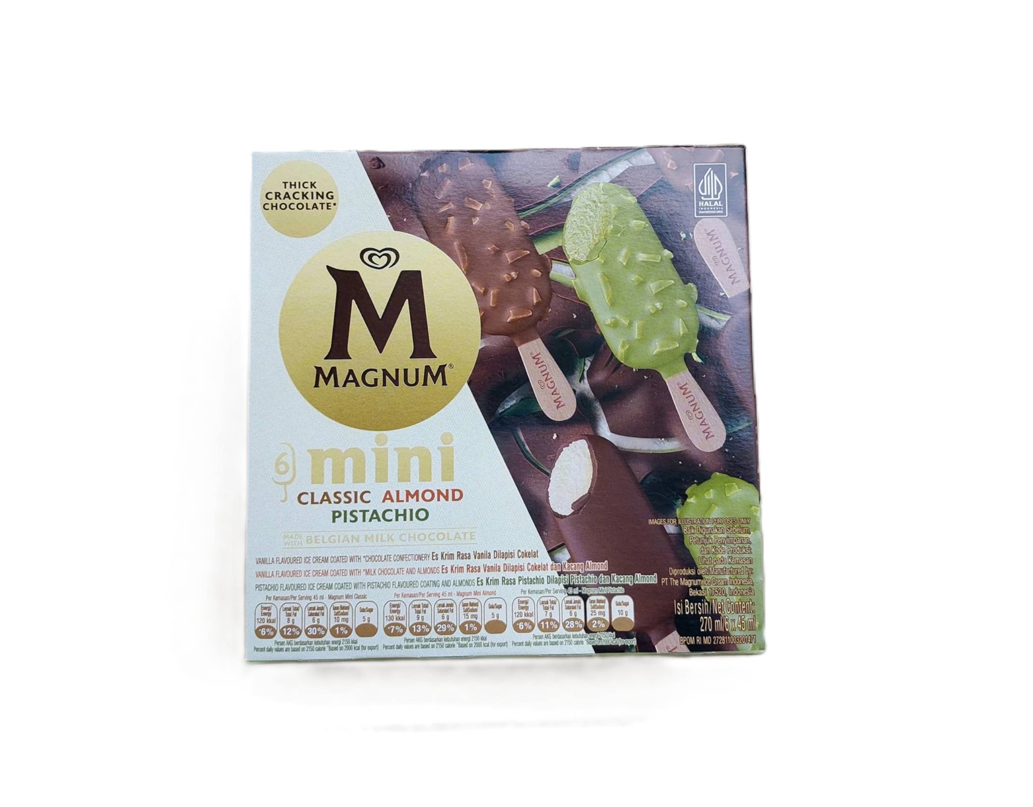 Wall's Magnum Mini Classic Almond & Pistachio
